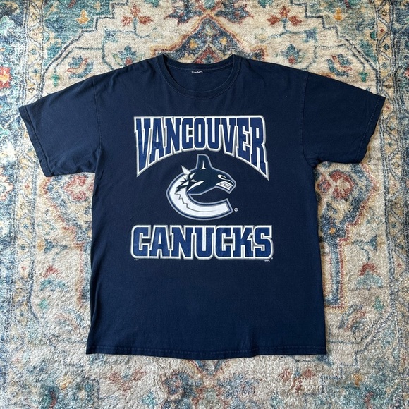 Vintage NHL Vancouver Canucks Logo T-shirt Large - Picture 1 of 4